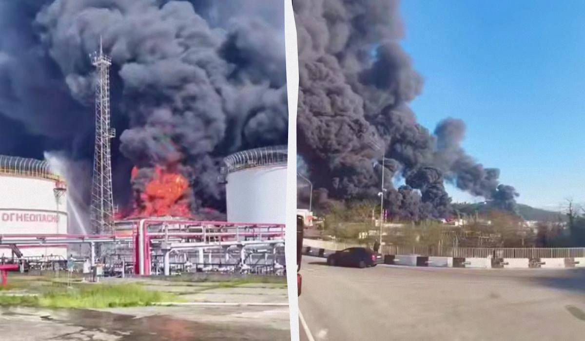 Українські дрони знищили понад половину резервуарів на НПЗ в Туапсе, - супутникові знімки